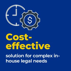 Cost-effective solution for complex in-house legal needs.