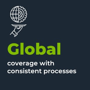Global coverage with consistent processes