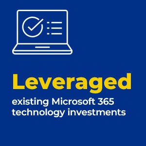 Leveraged existing Microsoft 365 technology investments