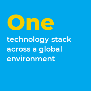 One technology stack across a global environment