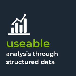 useable analysis through structured data