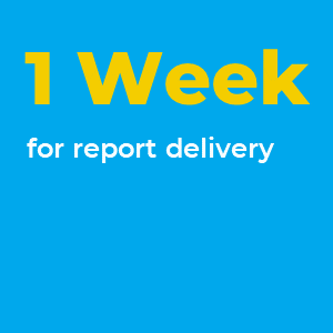 1 week for report delivery