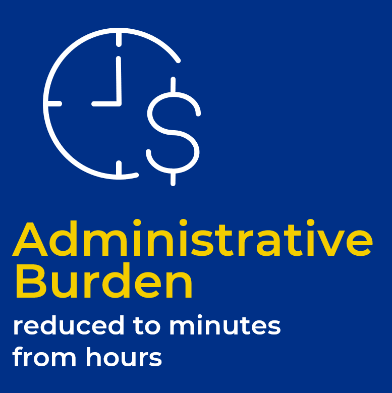 Administrative burden reduced