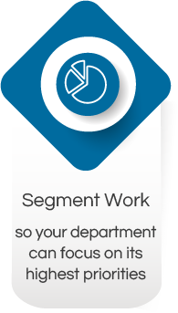 Segment work so your department can focus on its highest priorities.