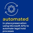 automated in-place preservation using Microsoft APIs to automate legal hold process.