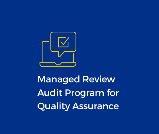 Managed Review audit program for quality assurance