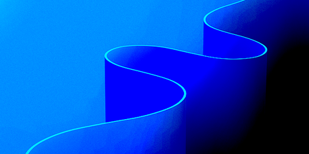 Microphone with a blue background