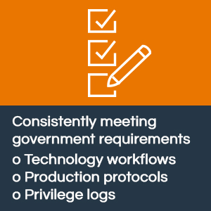 consistently meeting government requirements