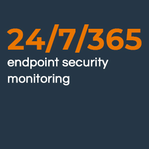24/7/365 endpoint security monitoring