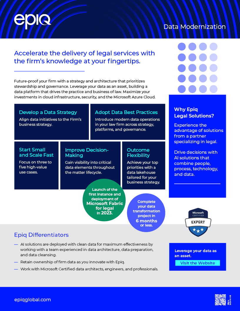 Data Modernization Solution Brief