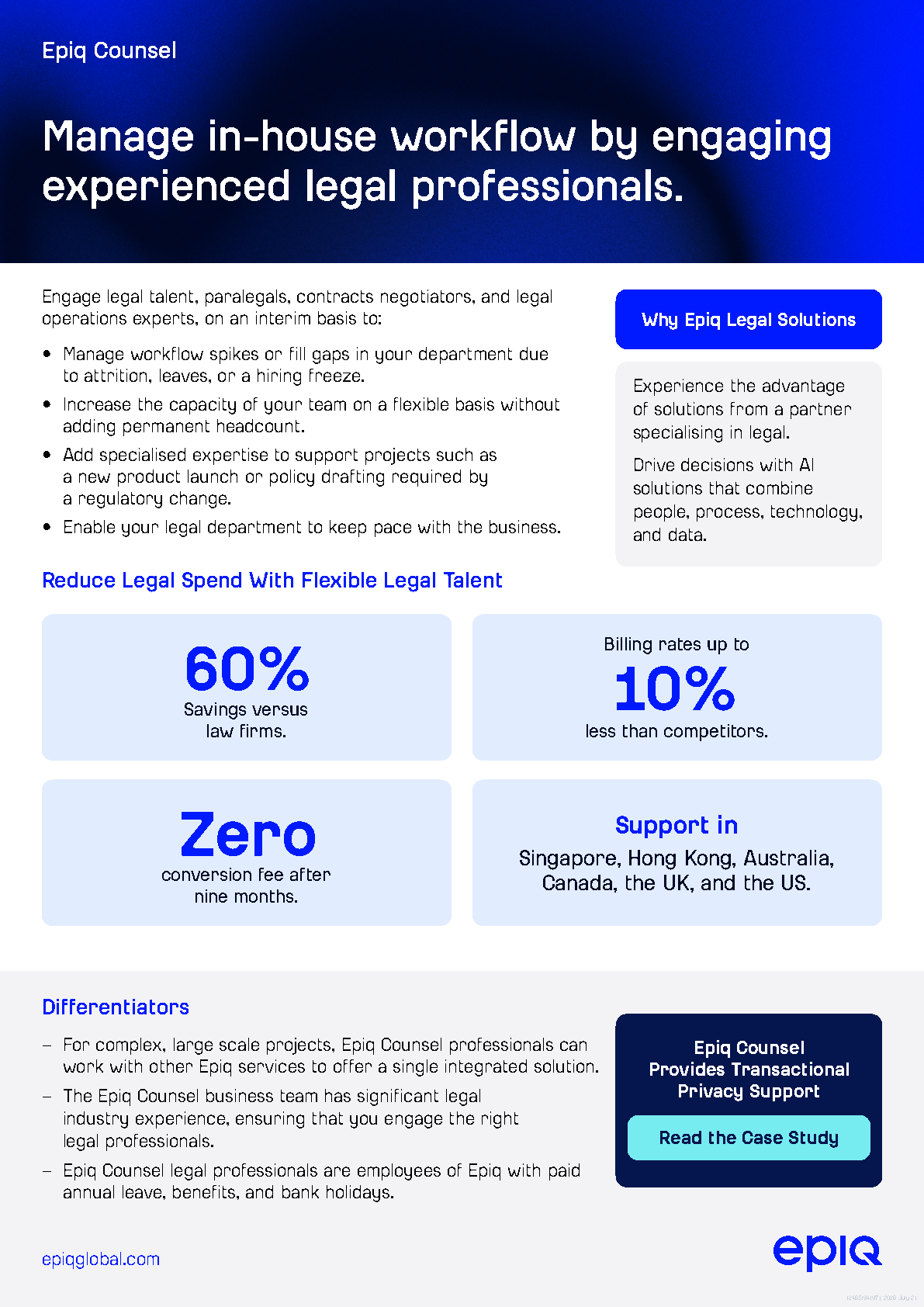 Epiq Counsel Solution Brief