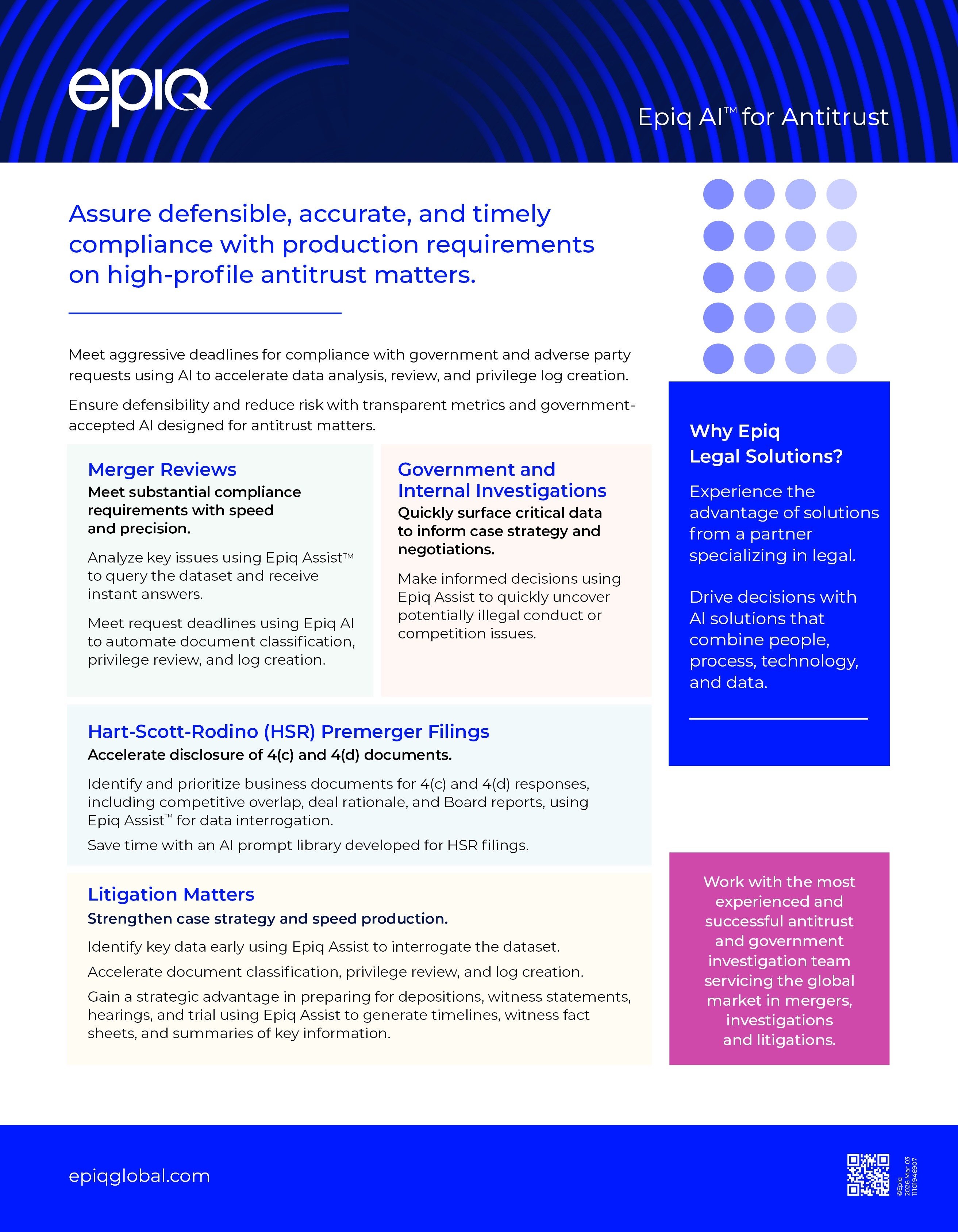 Epiq AI for Antitrust Solution Brief