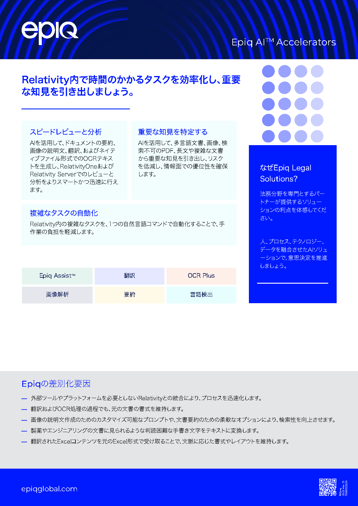 Epiq AI™ Accelerators Solution Brief