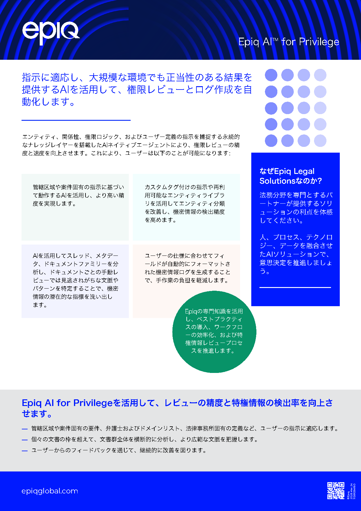 Epiq AI for Privilege Solution Brief