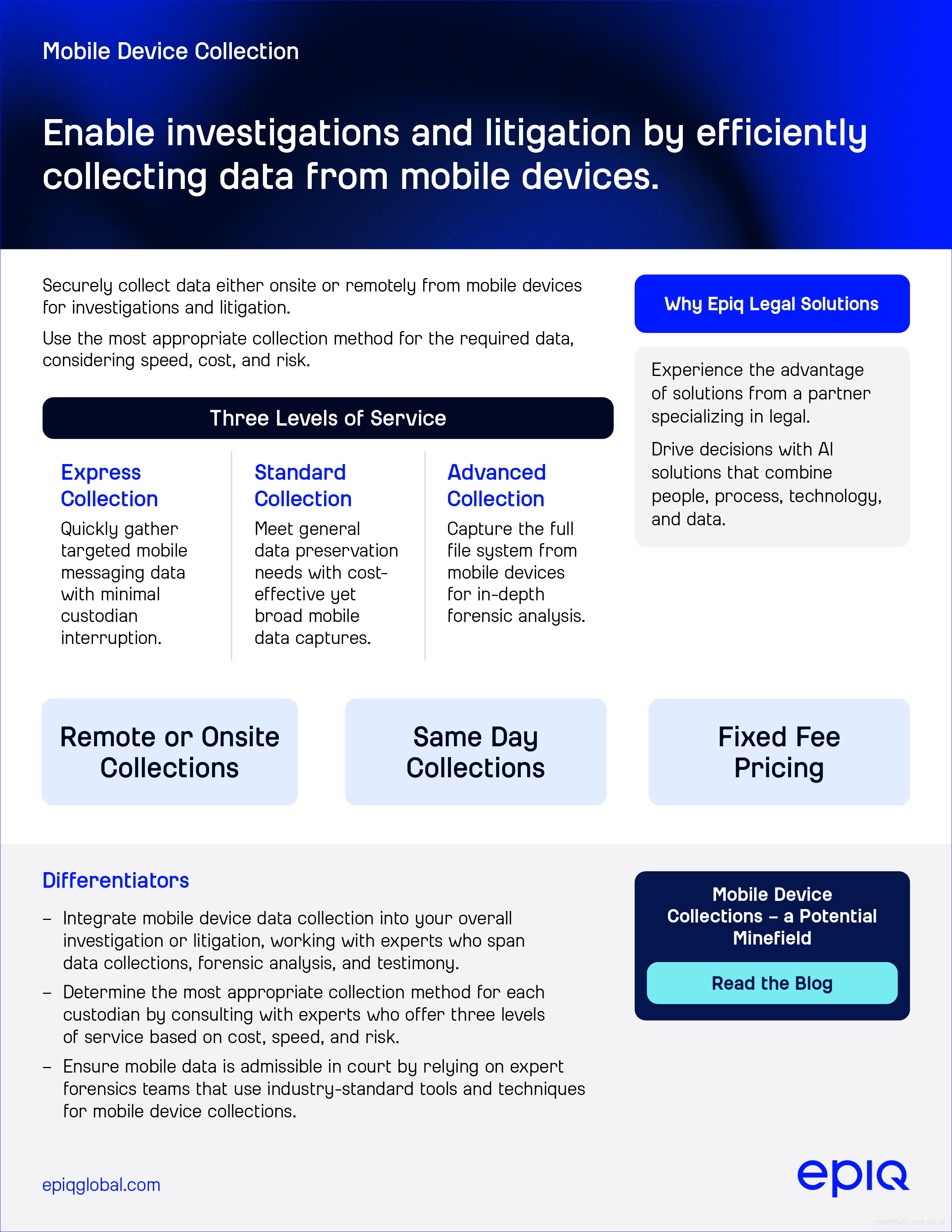 Mobile Device Collection Solution Brief