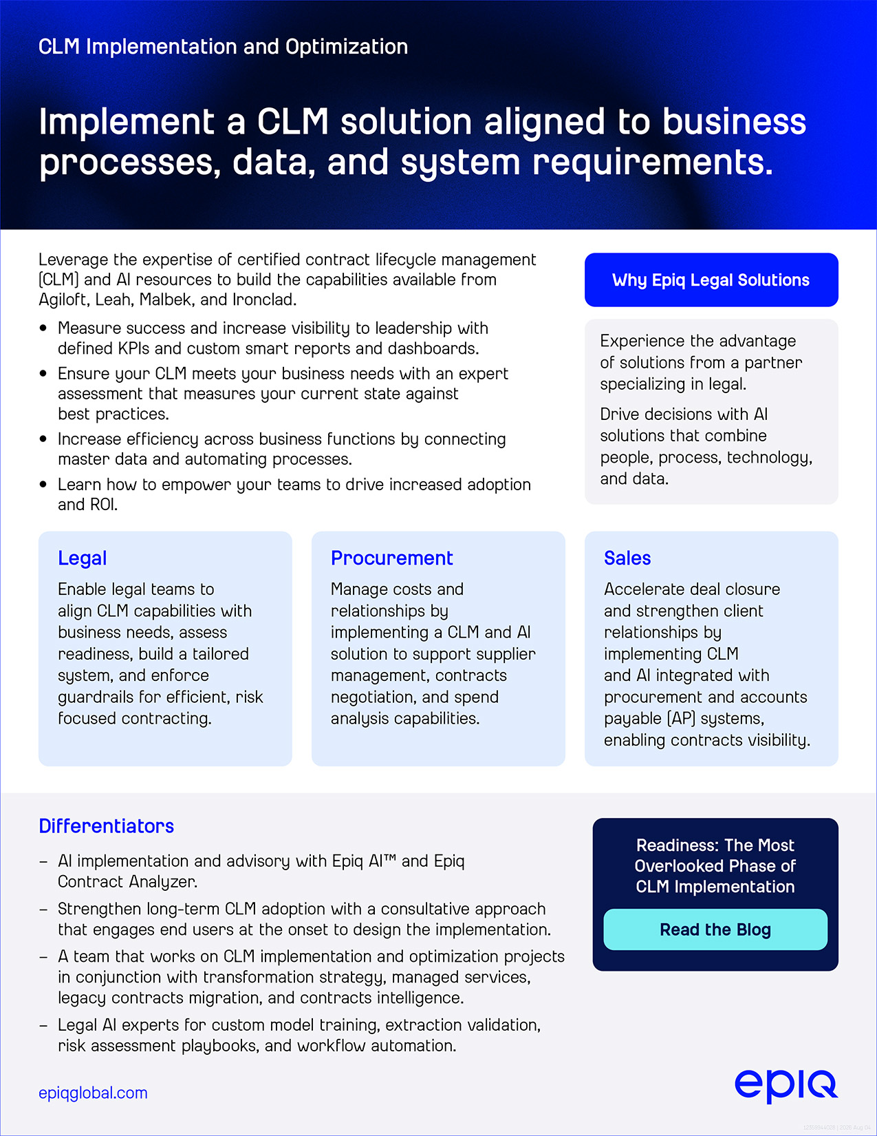 CLM Implementation Solution Brief