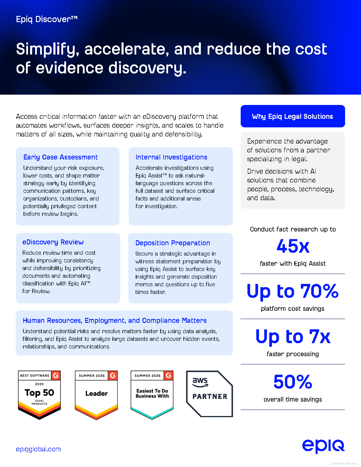 Cover of the Epiq Discover Solution Brief