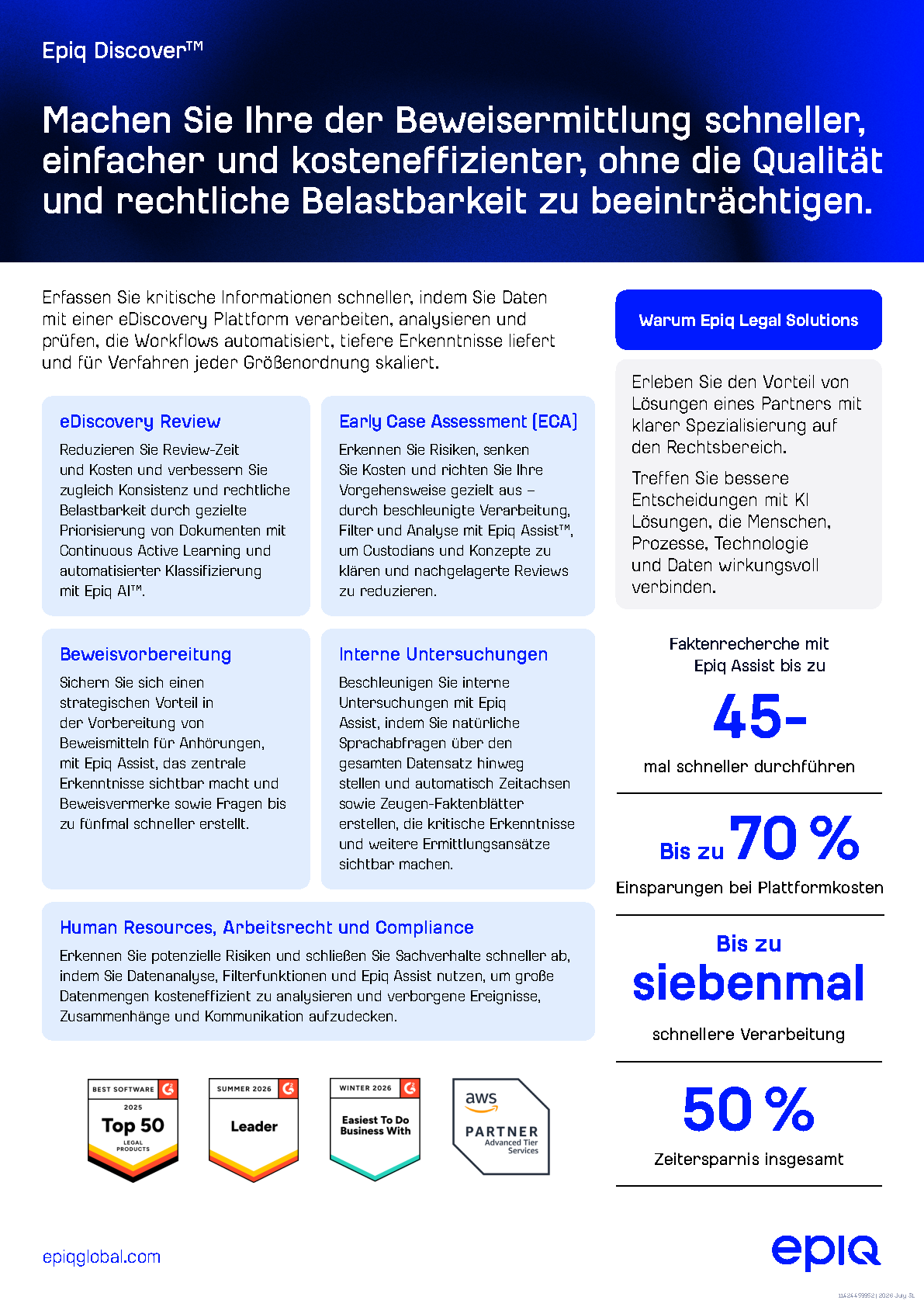Epiq Discover Solution Brief