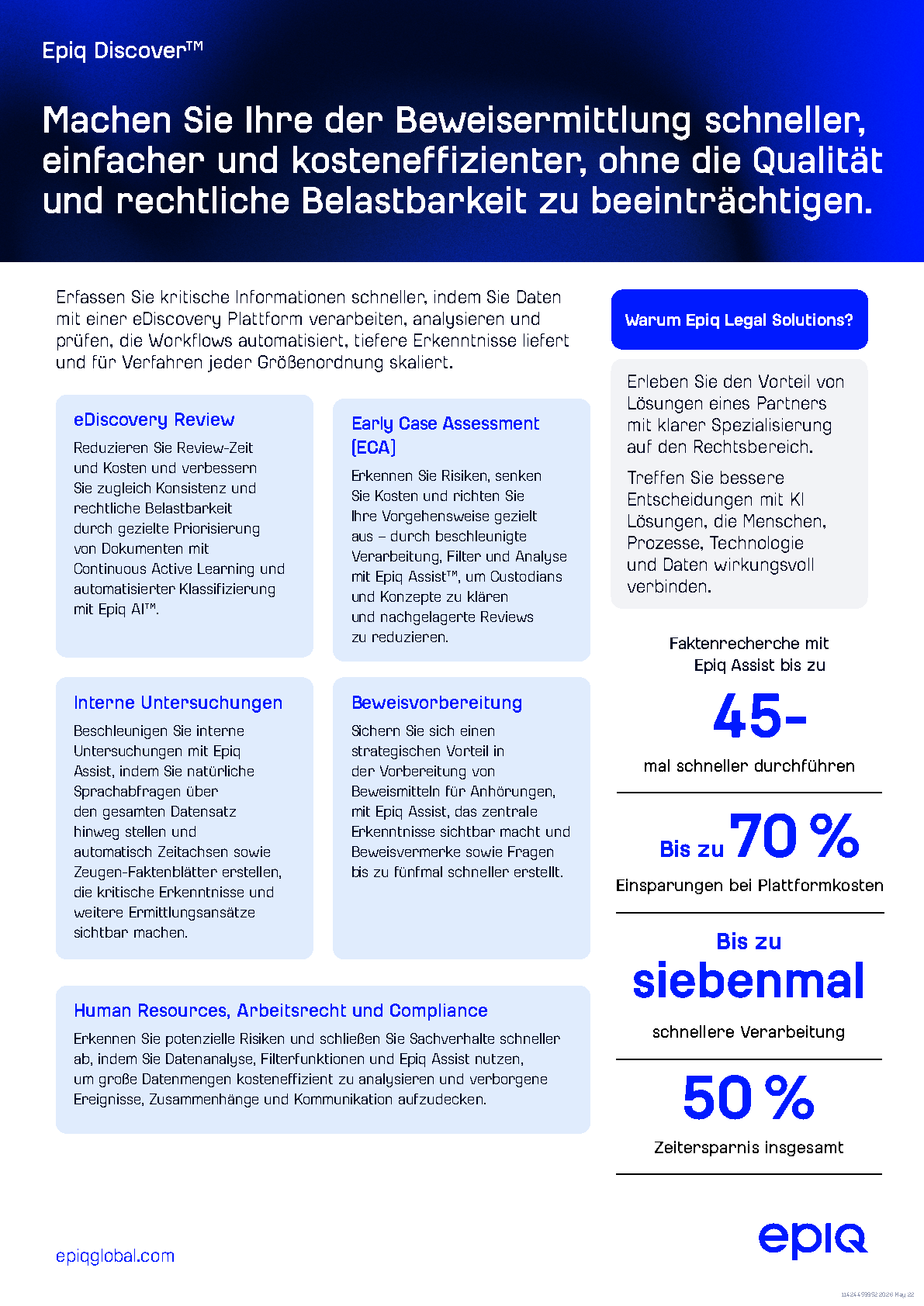 Epiq Discover Solution Brief