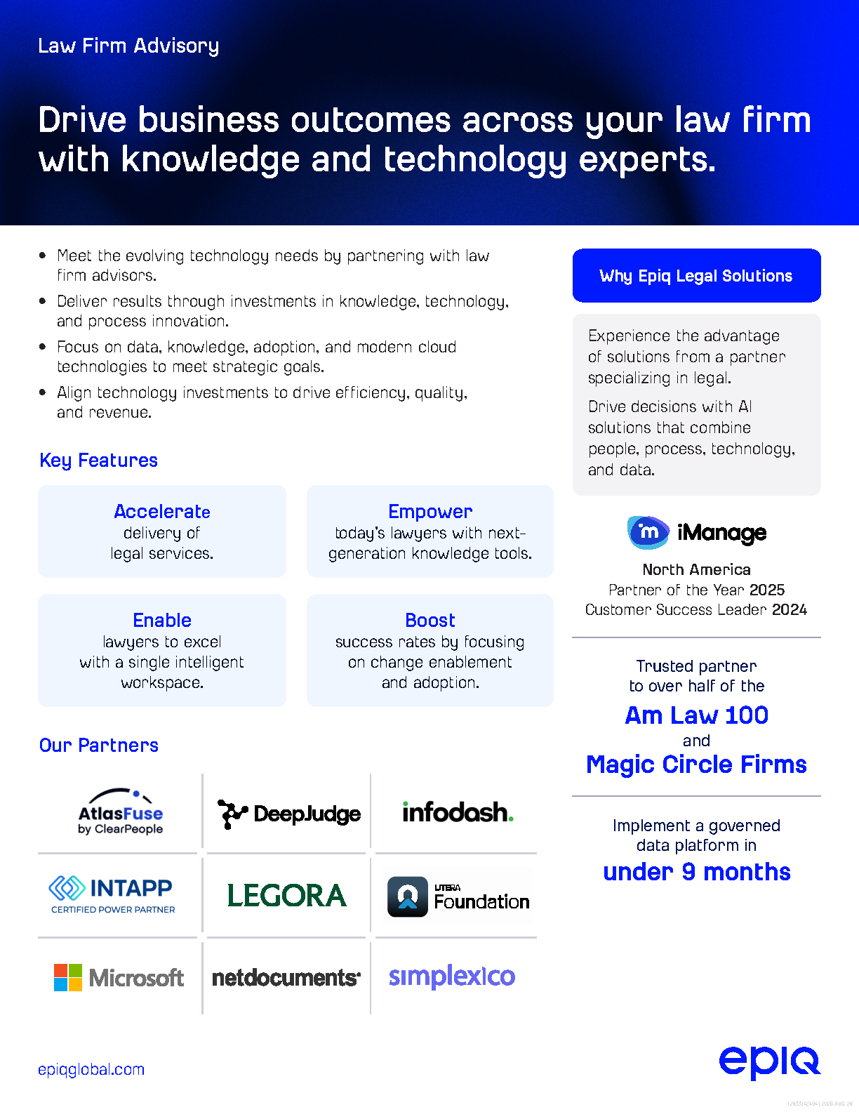 Law Firm Advisory Solution Brief