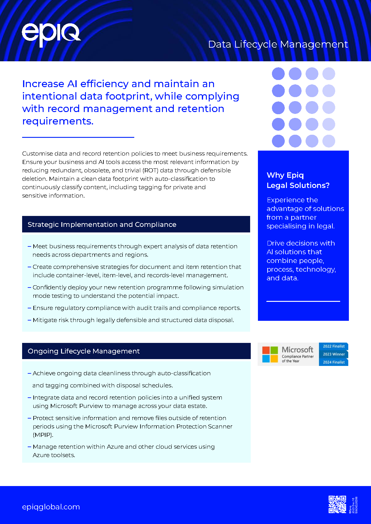 Date Lifecycle Management Solution Brief