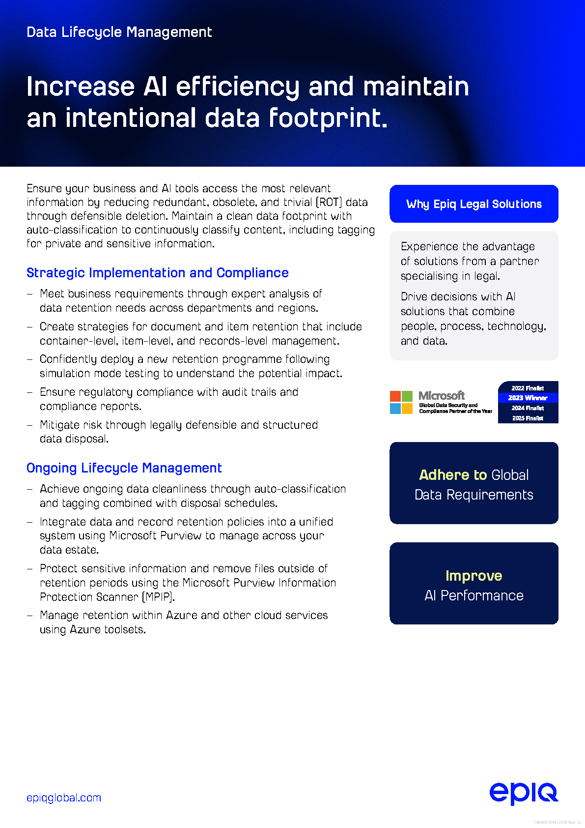 Date Lifecycle Management Solution Brief