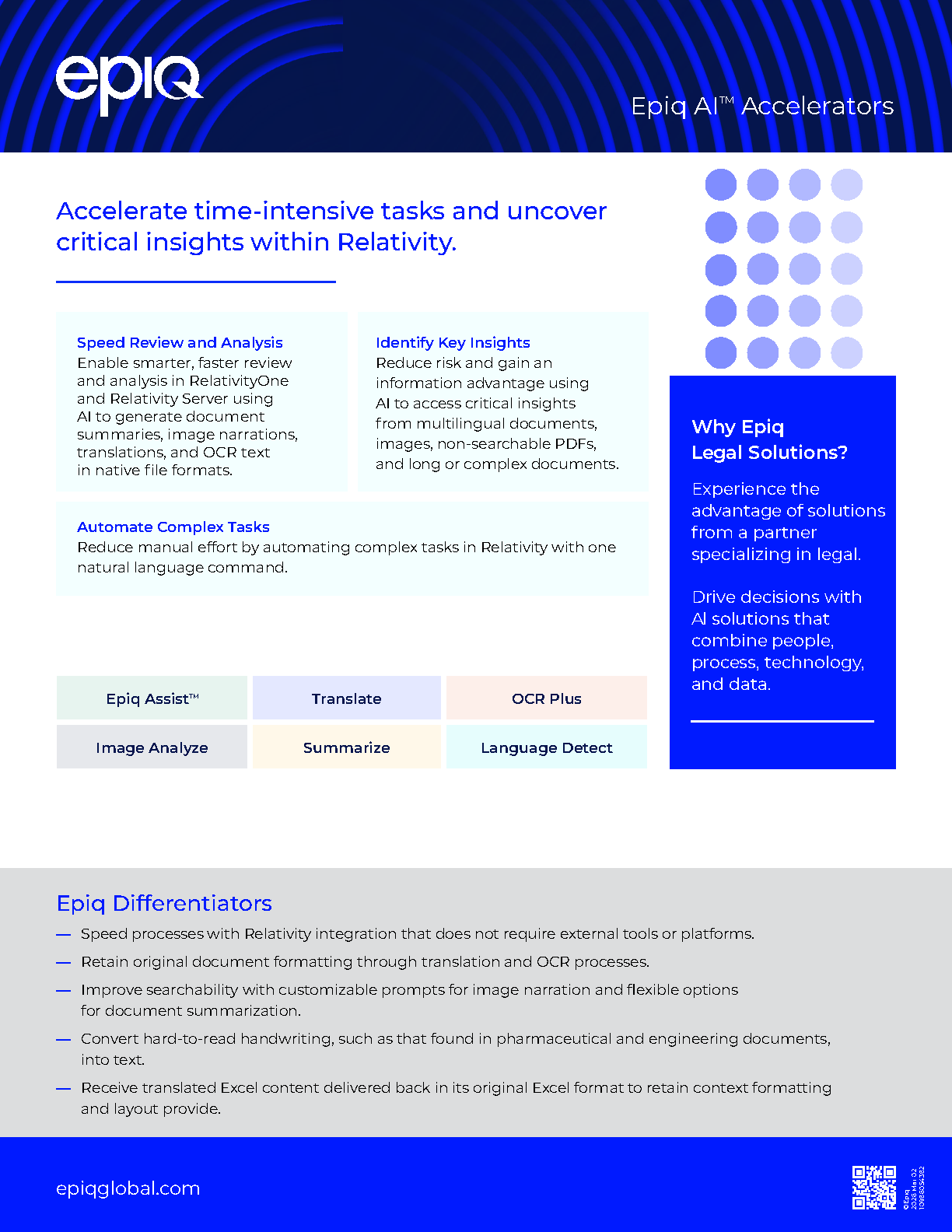 Epiq AI for Review Solution Brief