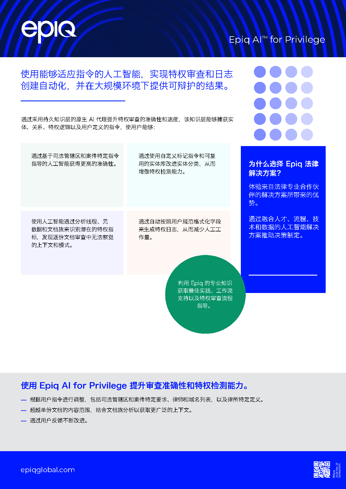 Epiq AI for Privilege Solution Brief