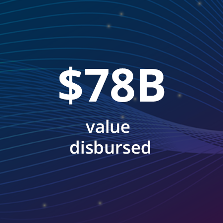 $78 billion value disbursed