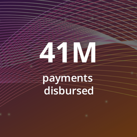 41 million payments disbursed analyzed