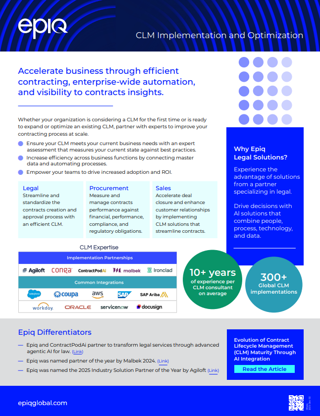 CLM Implementation Solution Brief