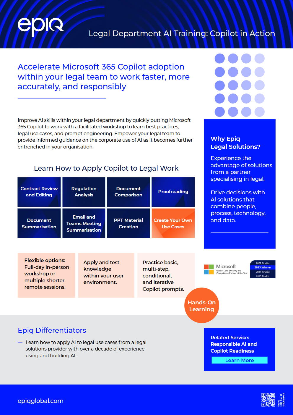Solution Brief  IG Legal Department AI Training Solution Brief