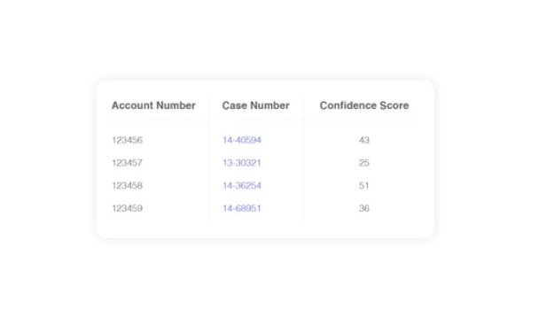 Bankruptcy Filer Information and Confidence Score