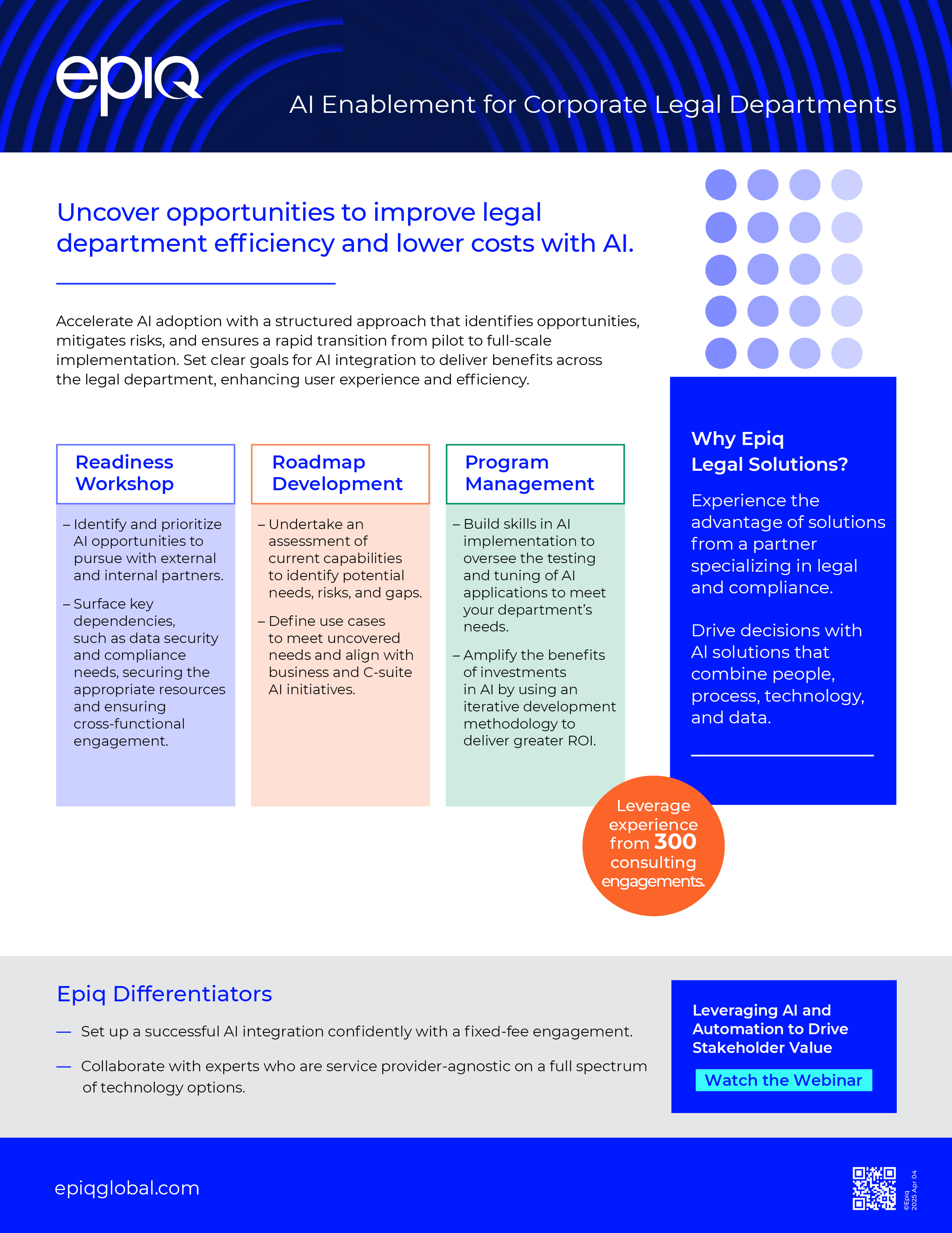 Solution Brief  AI Enablement for Corporate Legal Departments