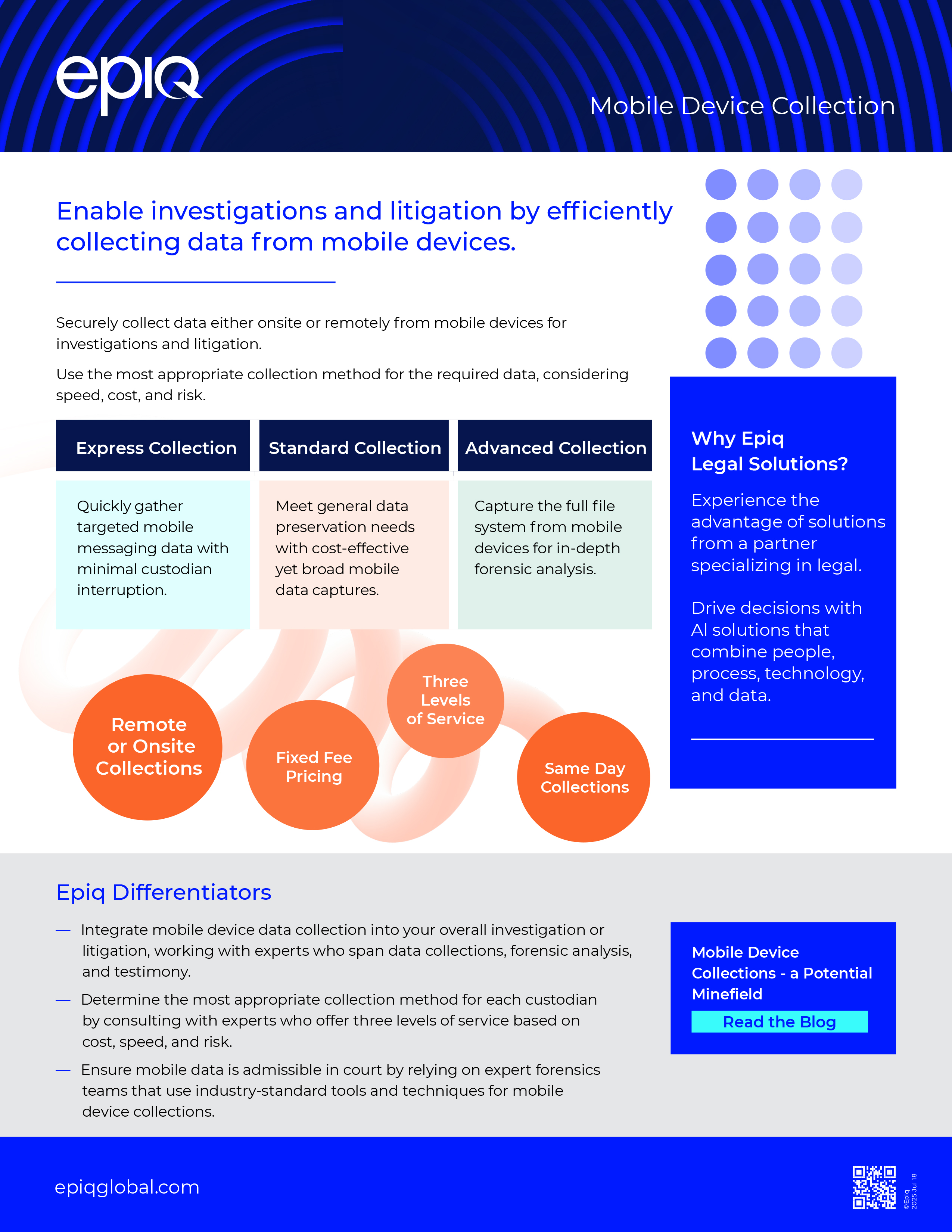 Mobile Device Collection Solution Brief