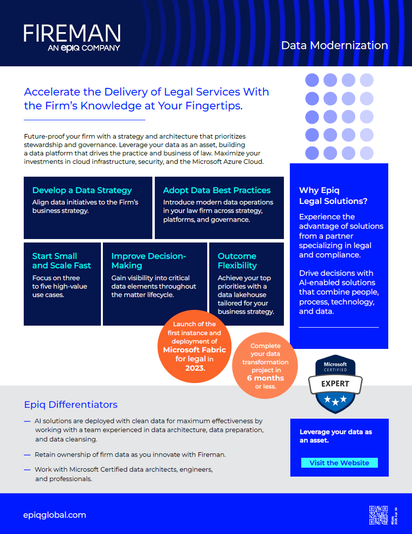 Data Modernization Solution Brief