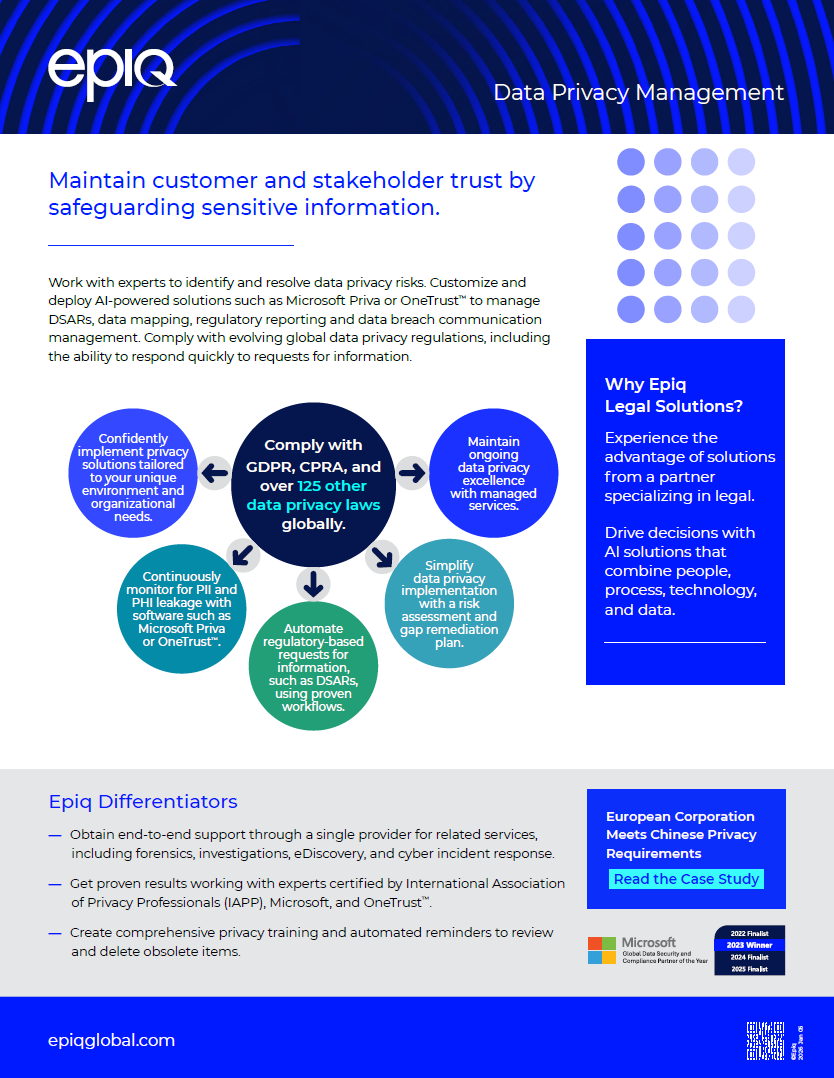 Data Privacy Solution Brief