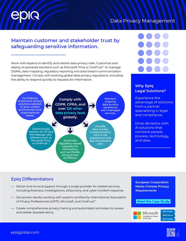 Data Privacy Solution Brief