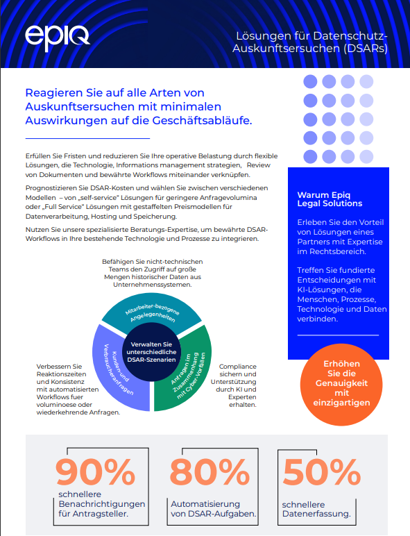 DSAR-Lösungsübersicht