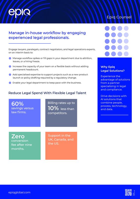 Epiq Counsel Solution Brief